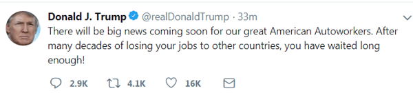 3. Trump's Tweet